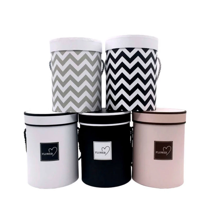 Высокая класс корейский однотонная одежда Круглый Цветок бумага коробки с