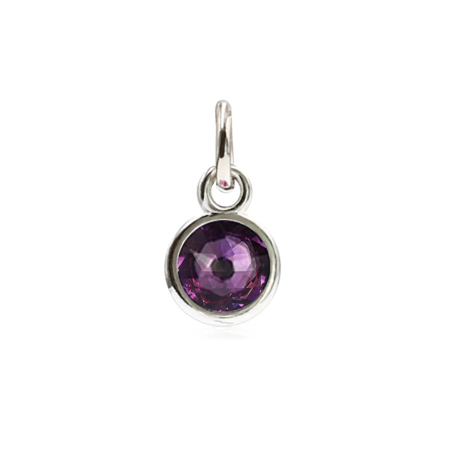 12p HC461 purple 12 шт. красочные камень по месяцу рождения хрусталь камень Амулеты с открытым кольцом самодельные Украшения, Аксессуары HC461 - Окраска металла: 12p HC461 purple
