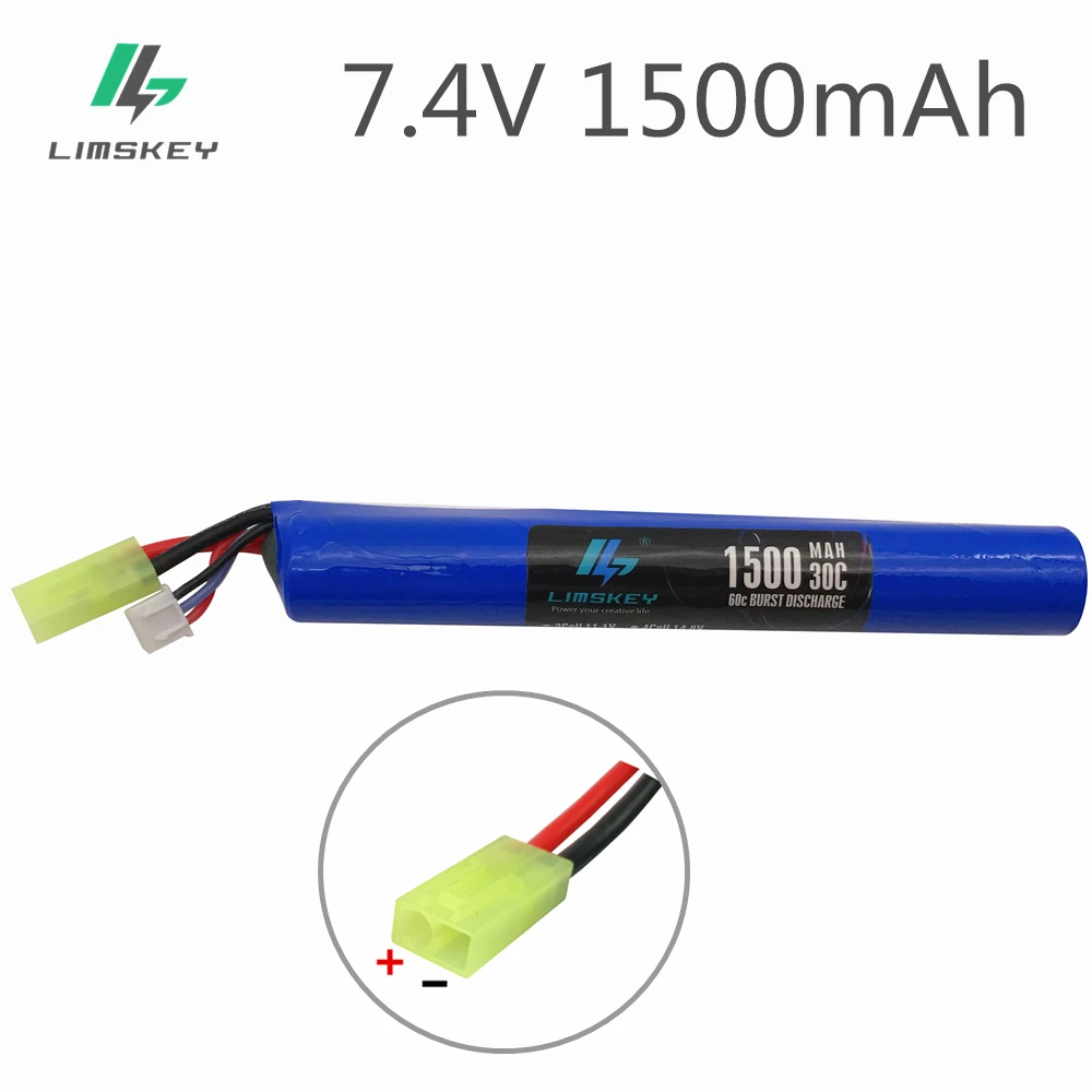 Батарейка Limskey Power gub 2S 18650 батарейка для страйкбола 7 4 В 1500 мАч 30C AKKU мини игрушек