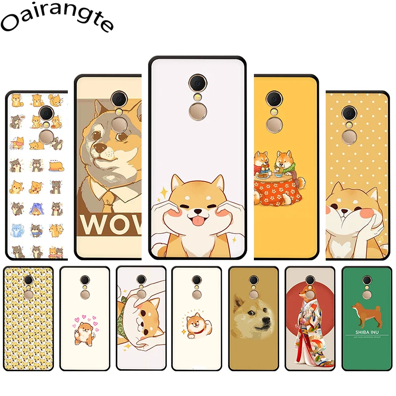 Мягкий чехол Kawaii Shiba Inu для телефона Redmi 4A 4X 5 6 5A 6A 7 Go Note Pro | Мобильные телефоны и
