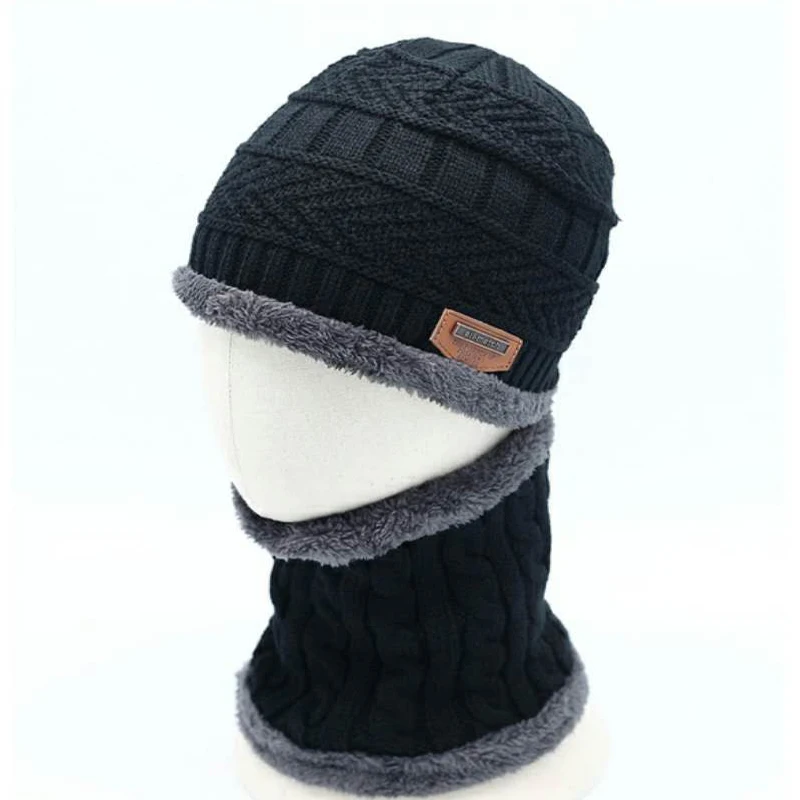 Детская зимняя вязаная шапка Skullies Beanies брендовая утепленная для мальчиков и