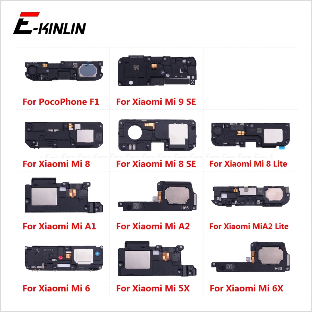 Задний зуммер звонка Модуль громкий динамик гибкий кабель для XiaoMi PocoPhone F1 Mi A2 A1 9 8 SE Lite 6 6X 5X
