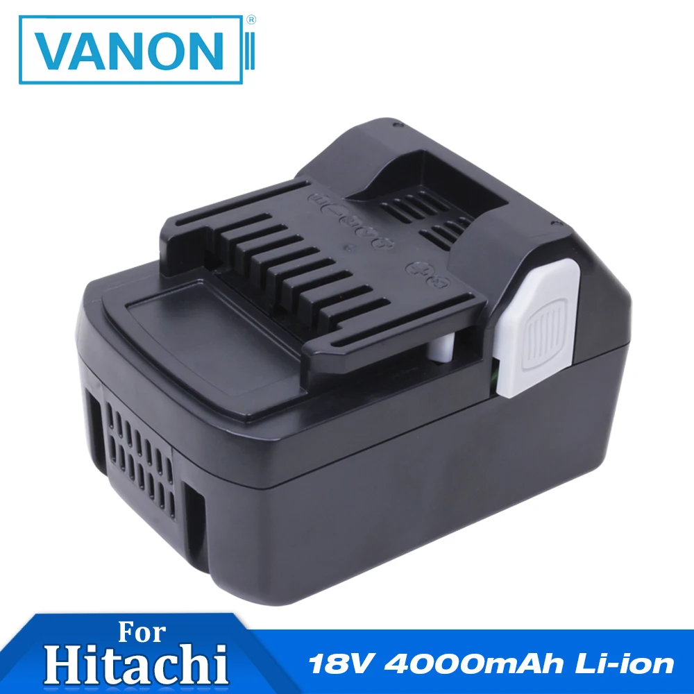 VANON для Hitachi 18V 4000mAh литий ионная аккумуляторная батарея литиевая HITACHI BSL1830 черный