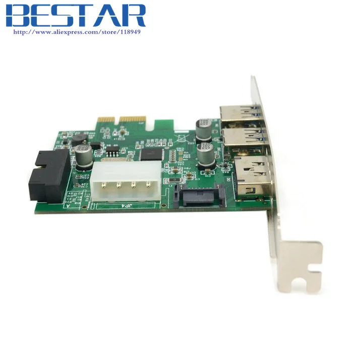 Внешний адаптер Pci e PCI Express для карт 2 порта USB 3 0 Esata 19pin|express card adapter|2 ports usb 3.0usb header |