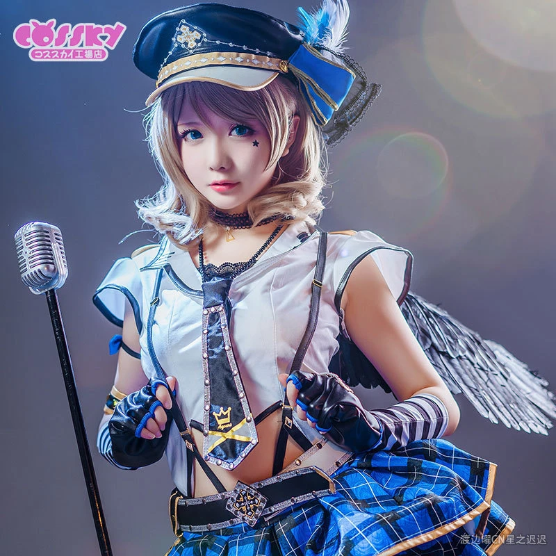 Аниме Love Live Sunshine Aqours Takami Chika Мари Dia панк рок Пробуждение всех участников косплей