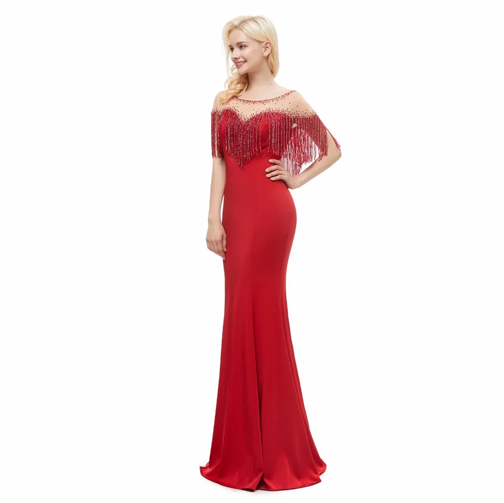 Женское вечернее платье с открытой спиной Forevergracedress красное на заказ большие