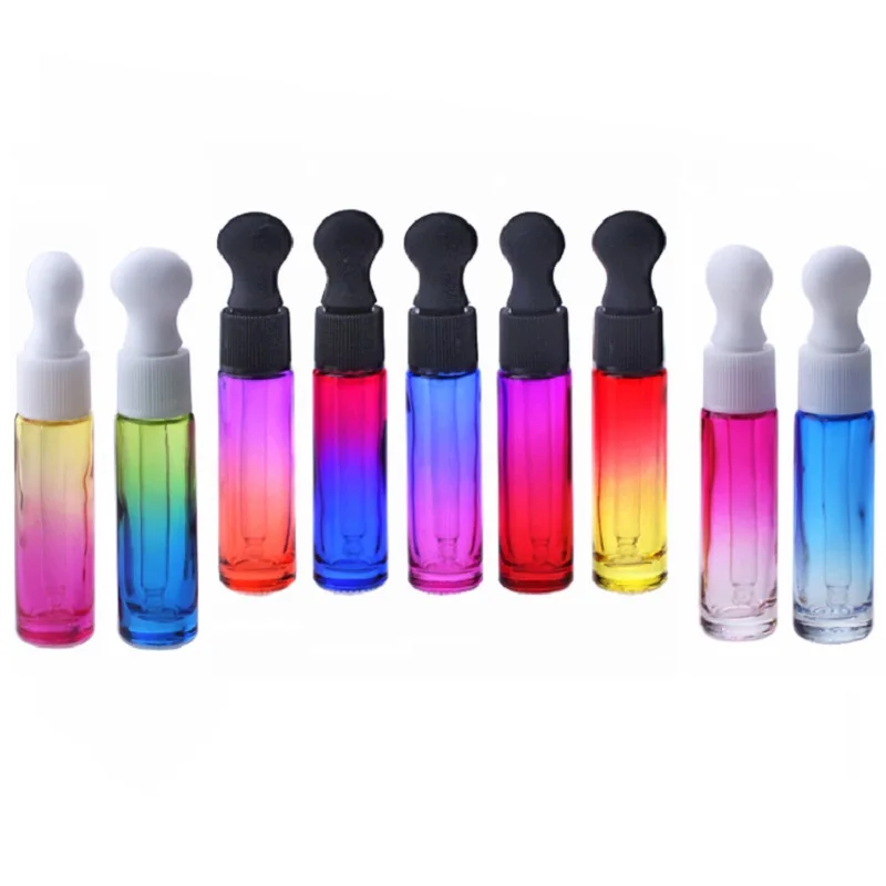 Пустой 10 мл стеклянный флакон дозатор для капель многоразовый косметический