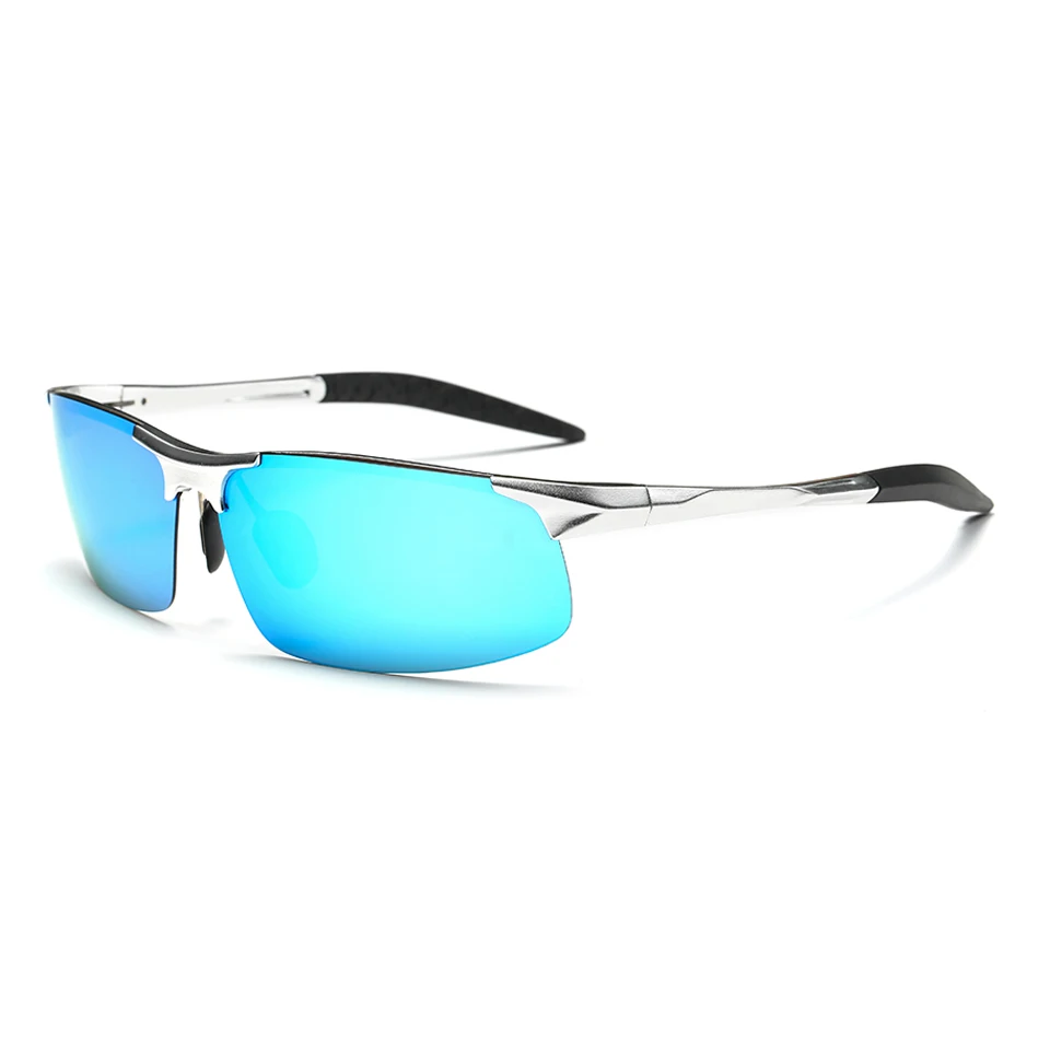 Silver Blue Elitera Алюминий Фирменная Новинка поляризационные Солнцезащитные очки для женщин Для мужчин модные Защита от солнца Очки Путешествия вождения мужские очки Óculos Gafas де так E8177 - Цвет линз: Silver Blue