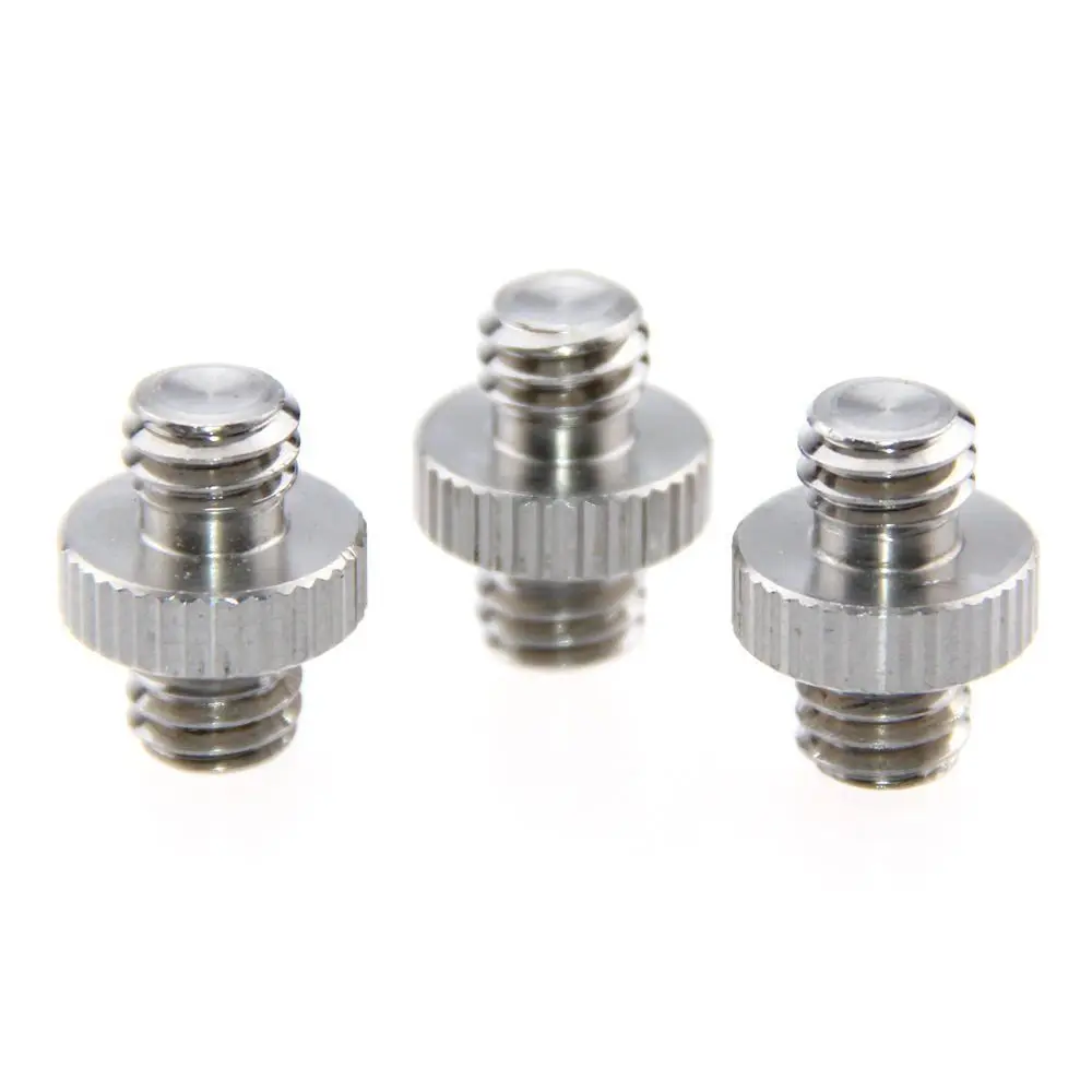 

3x Double 3/8"-16 Thread Screw Mount Adapter fr DSLR Flash Tripod Light Stand camera