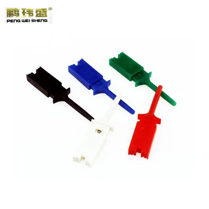 10 шт. Тест Крючки Зажимы для логических анализаторов зажим испытания 6 цветов: