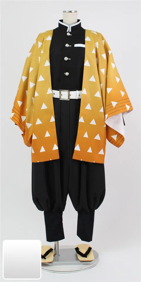 Кимоно для косплея рассекающий демонов агатсума Зеницу костюм Хэллоуина