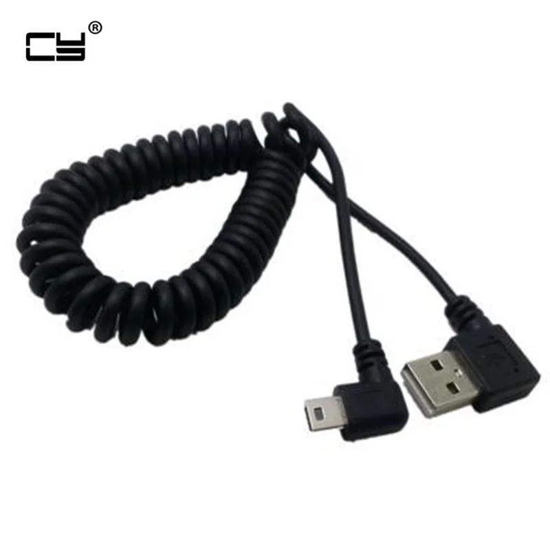 4 фута USB 2 0 штекер к мини 90 градусов угол выдвижной кабель для зарядки данных MP3 MP4