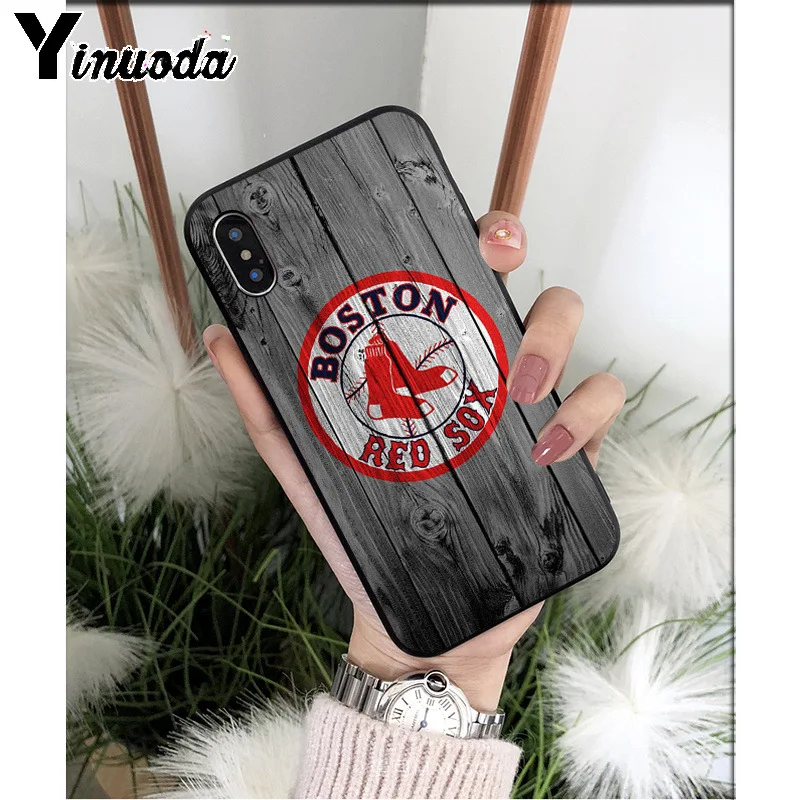 Yinuoda New York Yankees Boston Red Sox бейсбольный Мягкий ТПУ чехол для телефона iPhone X XS MAX 6 6s 7 7plus 8 8Plus 5 5S SE XR