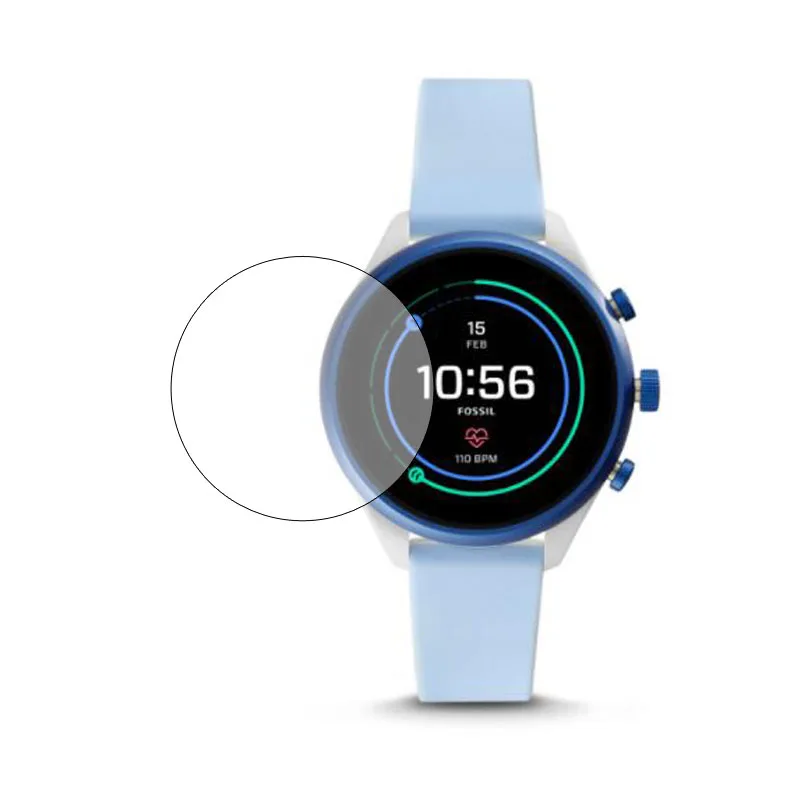 Прозрачная защитная пленка из закаленного стекла для часов Fossil Sport чехол смарт 41