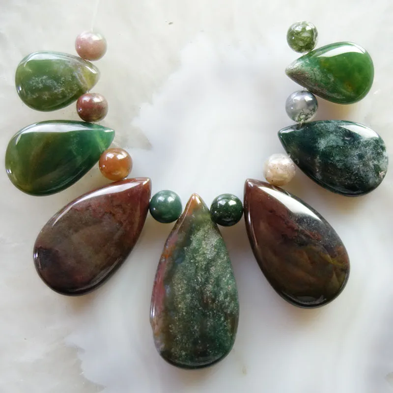 7 шт. индийские с камнями подвеска Бусина в виде слезы и 8 бусины 5 мм SQ025|pendant bead