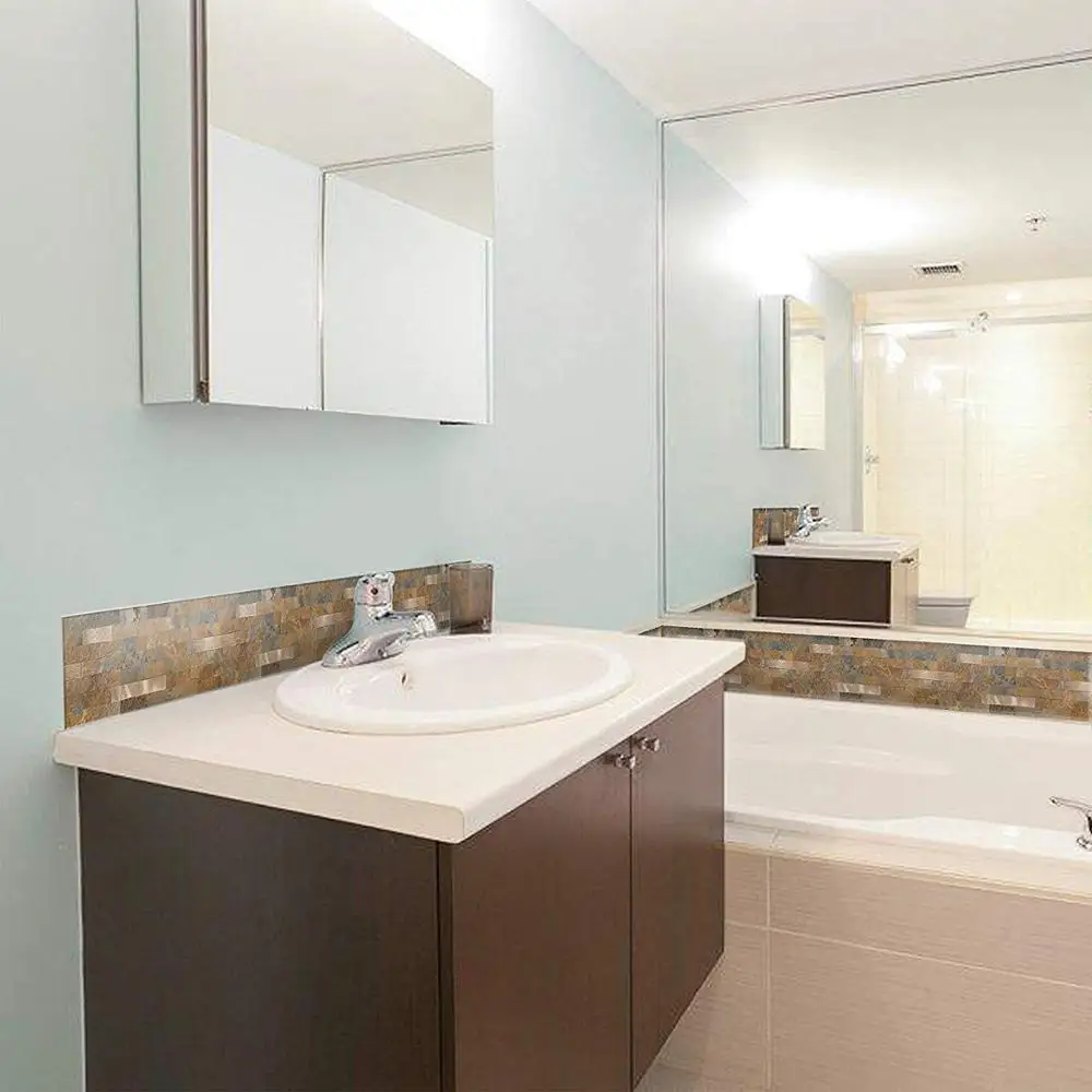 Vividtiles очистка и палочка каменная плитка-металлический деревянный квадратный