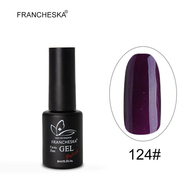 Color UV gel 124 Francheska резиновое верхнее Базовое покрытие для ногтей праймер Топ базовый набор tirnak oje nagels spulletjes gellak unghie bluzki unhas гель лак - Цвет: Color UV gel 124