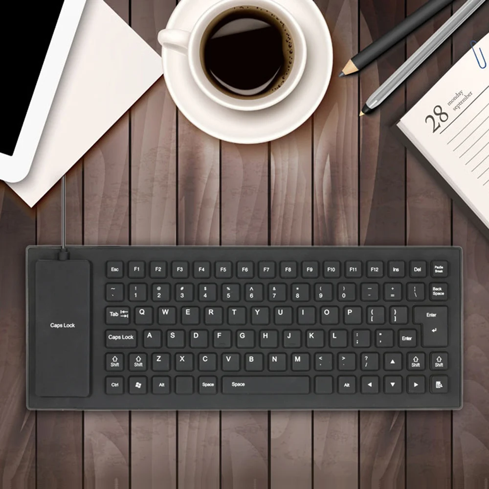 USB клавиатура складная силиконовая непромокаемая 85 клавиш|silicone keyboard|keyboard keyboardwired