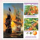 Картина Стразы 2019, домашний декор, алмазная живопись сделай сам, корабль 5D, вышивка крестиком, Круглыйквадратный узор, алмазная вышивка в подарок