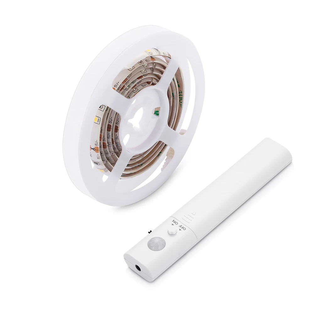 Гирлянда DONWEI с ИК датчиком движения 30 светодиодов 1 м 2835 SMD на батарейках|led strip 1m|led