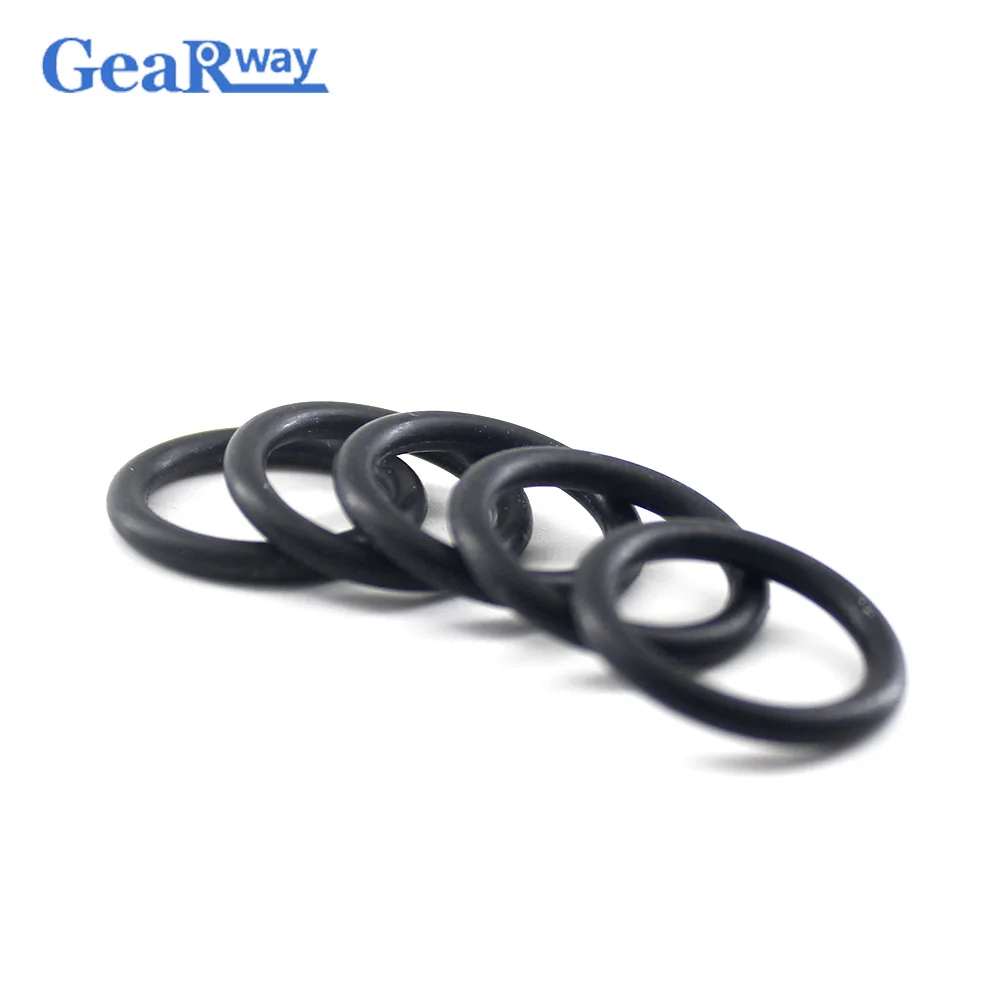 50pcs Black NBR 2.4mm CS O Ring Seal Gasket Oil Resistant OType Ring Seals 6/7/8/9/12/14/16/20/24/25/30mm O-ring Sealing