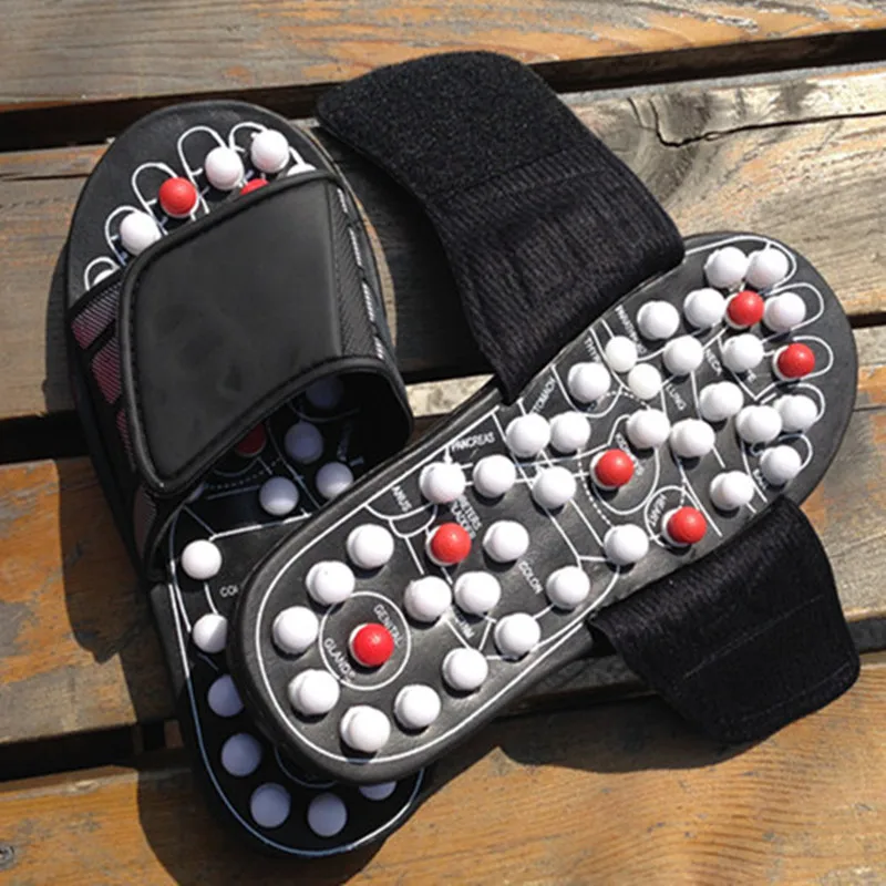 Мужские женские мужские акупунктурные массажные шариковые роликовые тапочки