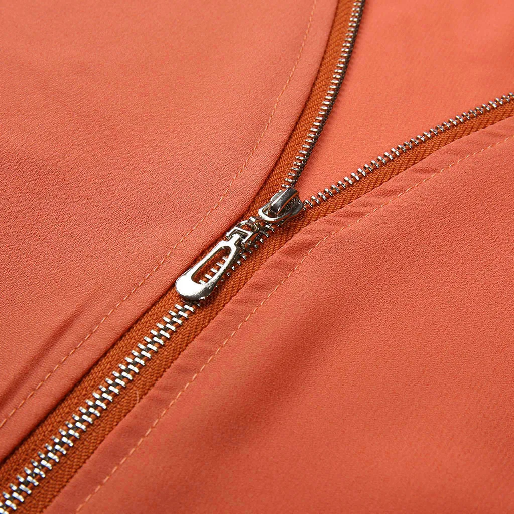 Женская шифоновая блузка большого размера плюс с v-образным вырезом на молнии