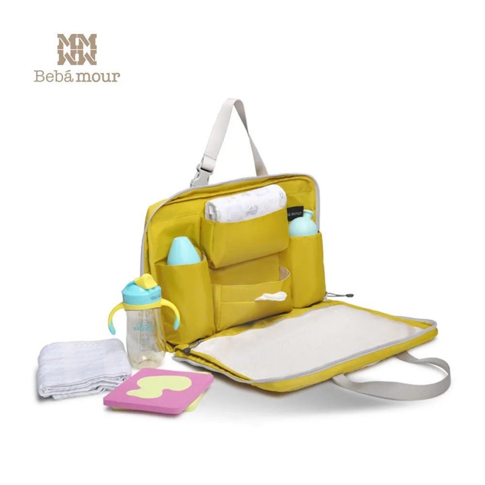 Bebamour Multifunctional Diaper Bag Waterproof Travel Bags Portable Car Hanging Light Bolsa Maternidade Nappy | Мать и ребенок