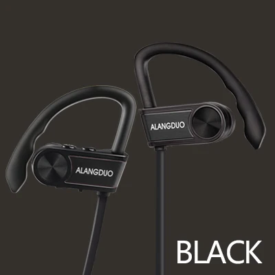Black Беспроводные Bluetooth наушники с микрофоном, спортивные наушники для бега, наушники с защитой от пота, наушники auricolari drahtlose kopfhorer - Цвет: Black