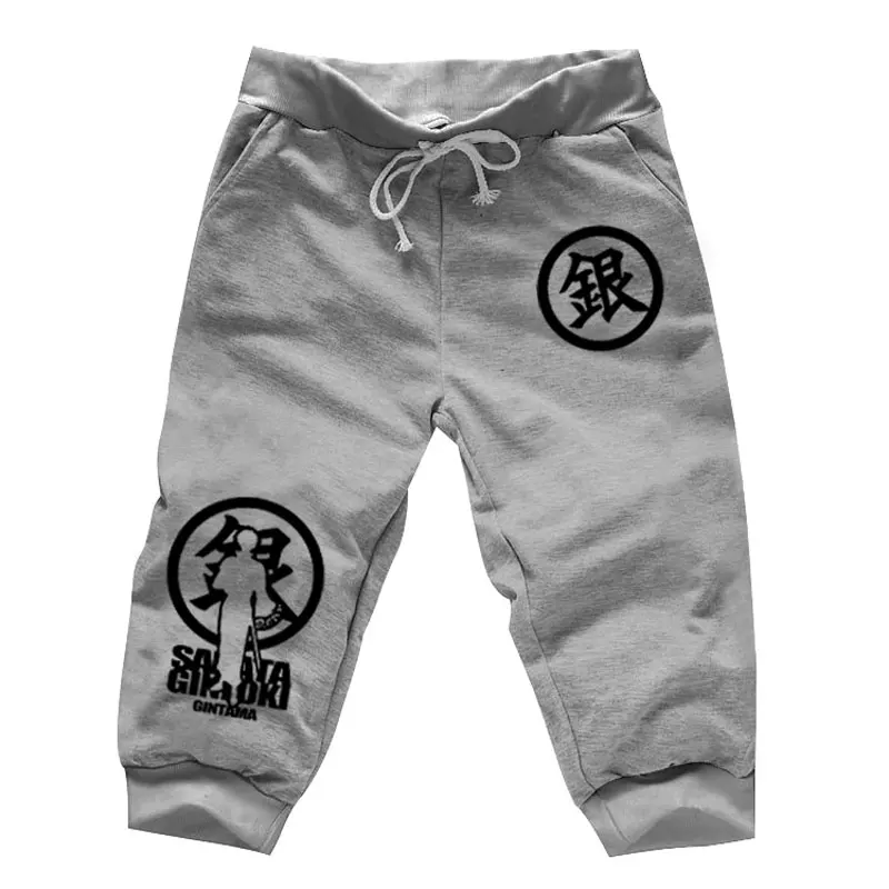 Аниме гинтама Саката гинтоки джоггер шорты для спортзала хлопок повседневные