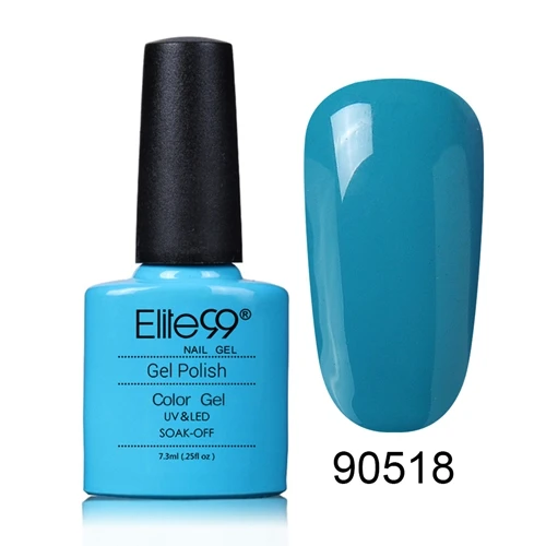 90518 Elite99 79 цветов УФ гель лак для ногтей Гель-лак долговечный замачиваемый Светодиодный УФ-гель цветной горячий гель для ногтей 7,3 мл/уп. инструмент для дизайна ногтей - Цвет: 90518