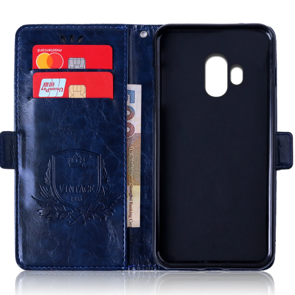 Для Flip HT70 флип бумажник PU кожаный чехол модный винтажный тисненый стенд карта для