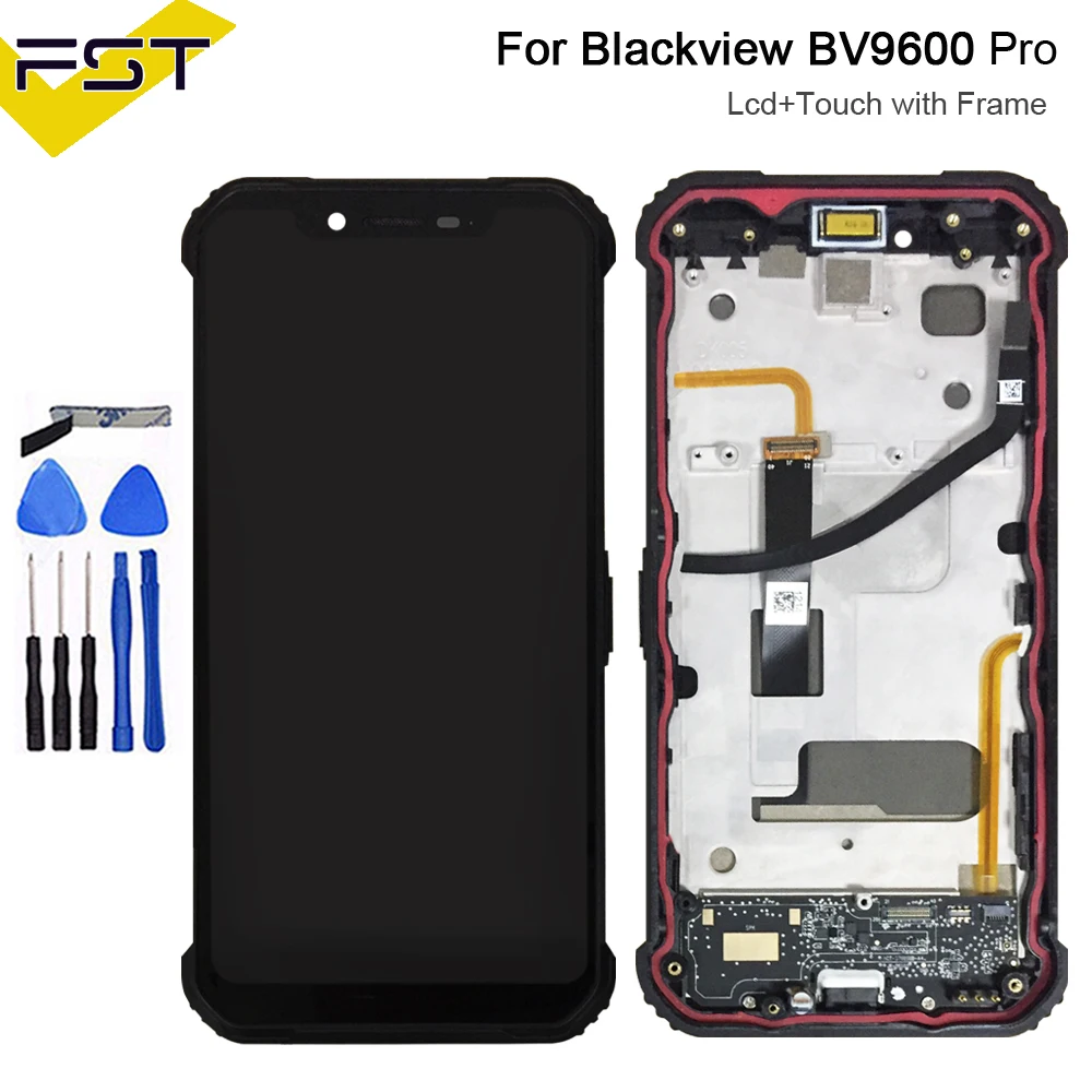 ЖК сенсорный экран BV9600 + дисплей 2248x1080 рамка в сборе для замены Blackview BV9600/BV9600 Pro/BV9600E