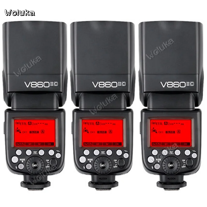 Godox 3 * V860II C/N/S второго поколения SLR камера горячий башмак лампа литиевая батарея