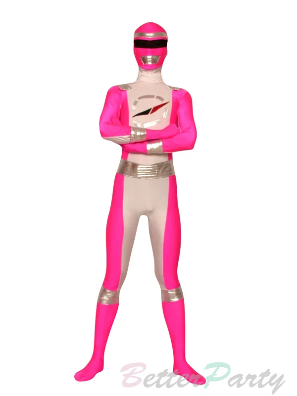 Лайкра спандекс GoGo Sentai Boukenger Zentai костюмы красный/черный/синий/розовый/желтый 5