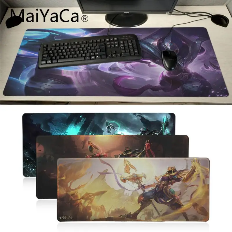 

MaiYaCa Funny LOL Azir High Speed New Mousepad Unique Desktop Pad Big Size Game Mousepad gaming mouse pad gamer mouse pad