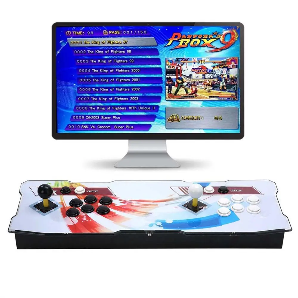 Striped Pandora Box 9D 2222 аркадная игровая консоль для ТВ ПК PS3 монитор 2 плеер управление играми Любимый список переключаемое разрешение - Цвет: Striped