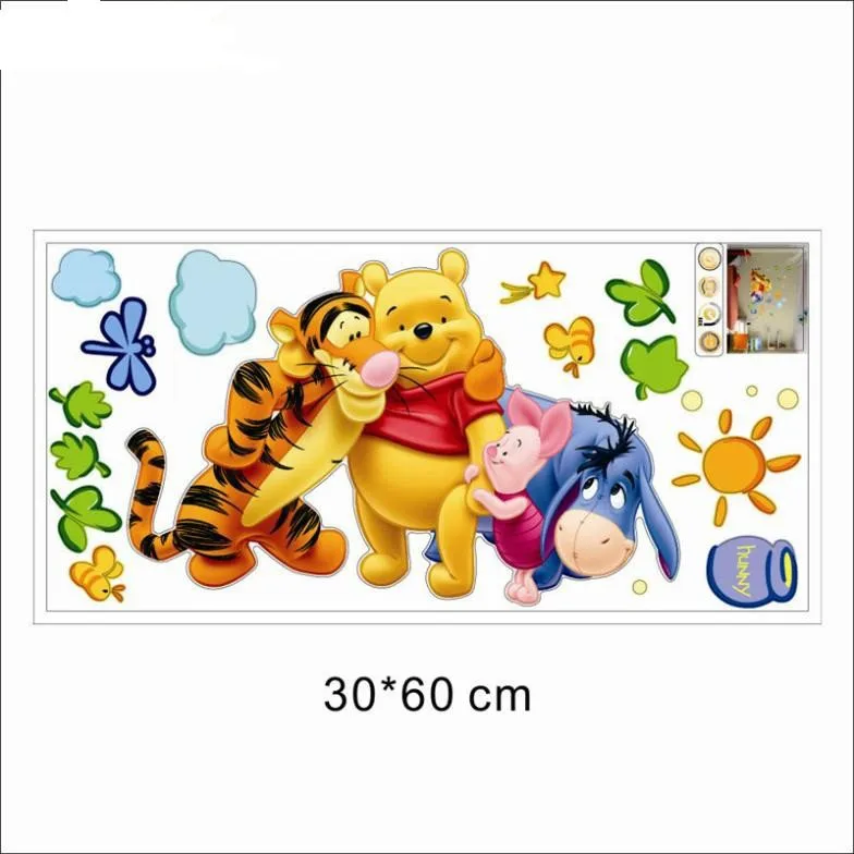 % Winnie the Pooh friends настенные наклейки для детской комнаты zooyoo2006 декоративные съемные