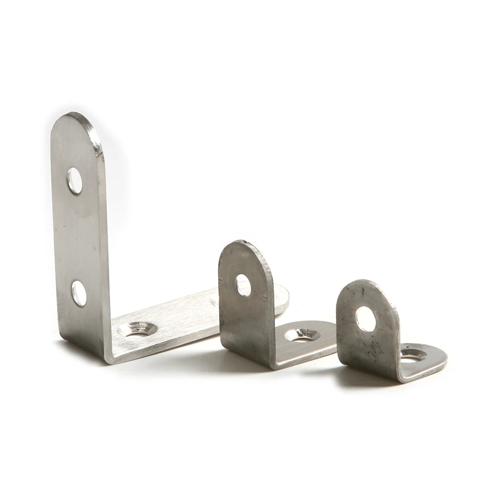 10Pcs Good Quality Stainless Steel 50*50mm Right Angle Corner Brace Joint Fastener Brackets Tool | Обустройство дома