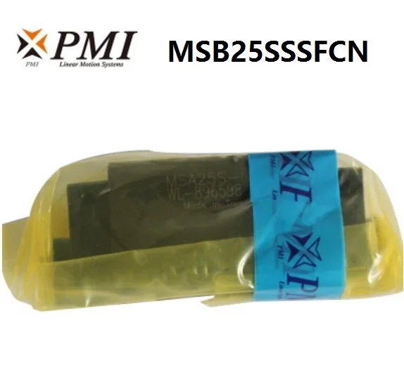 

4pcs/lot Original Taiwan PMI MSB25S-N MSB25SSSFCN linear guideway sliding block Carriage for CO2 laser machine MSB25S