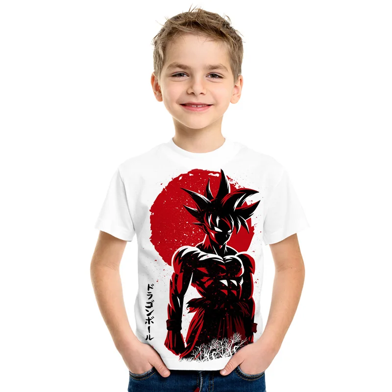 Off White Dragon Ball/Супер Saiyan/детская футболка с 3d рисунком модные летние футболки для