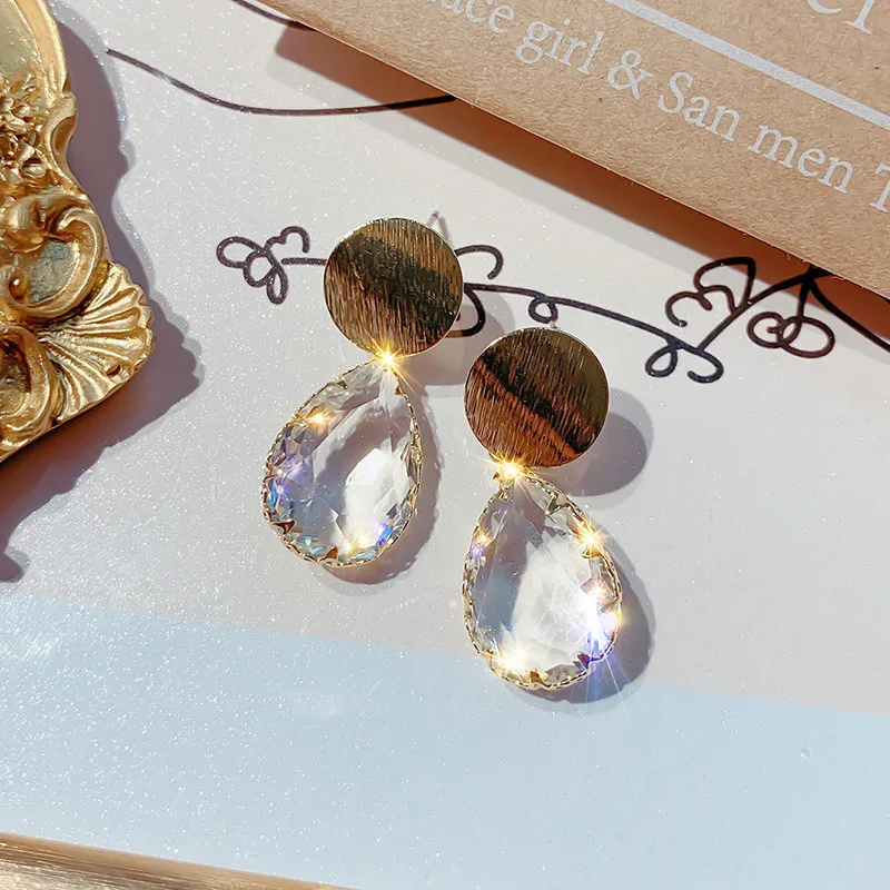 FYUAN сплав лист геометрические Висячие серьги для женщин Bijoux Капля воды