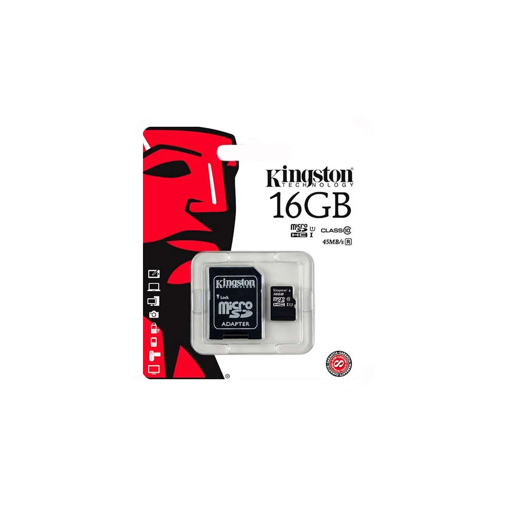 Флеш карта Kingston microSDHC 16Gb Class10 | Компьютеры и офис