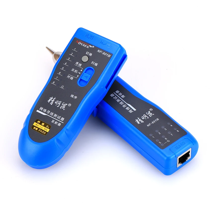 KELUSHI Free Shipping Network RJ11 RJ45 network LAN cable tracker Fault locator and cable tester LAN Cable Tester NF-801B