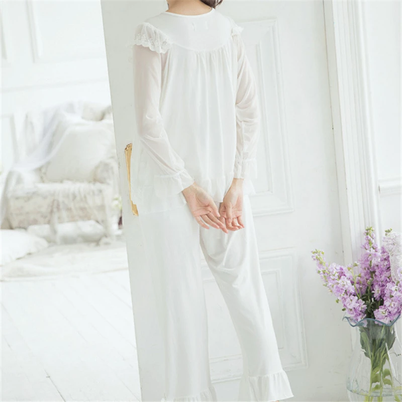 Пижамы для женщин 2020 Модальные пижамные комплекты кружевная Домашняя одежда