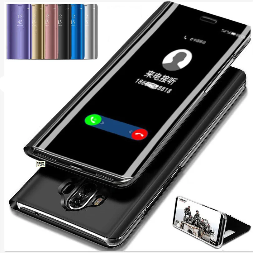 Умный зеркальный флип чехол для Xiaomi Redmi Note 7 5 6 Pro 4X 5A 6A Plus S2 кожаный Mi 9 F1 6X 5X 8 SE A1 A2 Mix 2