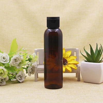 Brown Bottle C 60X5 OZ синий/прозрачный/коричневый круглый флакон для лосьона с легкой откидной крышкой 150 мл дорожный шампунь банки - Цвет: Brown Bottle C