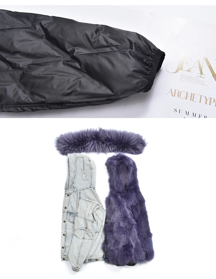OFTBUY 2019 зимняя куртка женская парка пальто с натуральным мехом воротник из