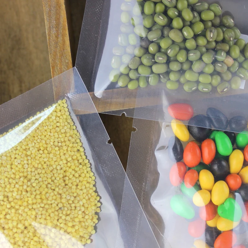14*20cm Heat Seal Food Packaging Bag Transparent Bags Vacuum Storage Pouches Moist Barrier Plastic Package | Дом и сад