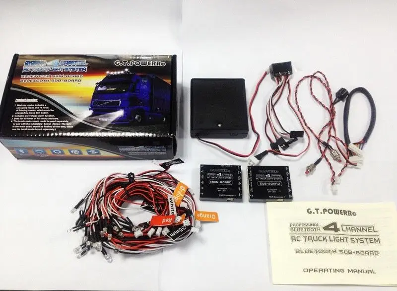 Профессиональная Bluetooth светильник GT POWER RC 4 канала 1/14 дюйма|Детали и аксессуары| |
